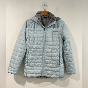 North Face Girls Winter sky blue jacket XL